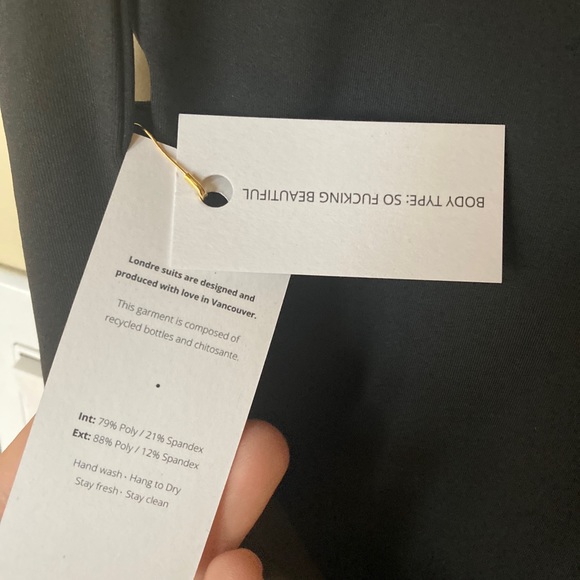 LONDRE minimalist black swimsuit - Picture 4 of 4